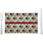 Americana Glass Rectangular Lunch / Dinner Plate (Personalized)