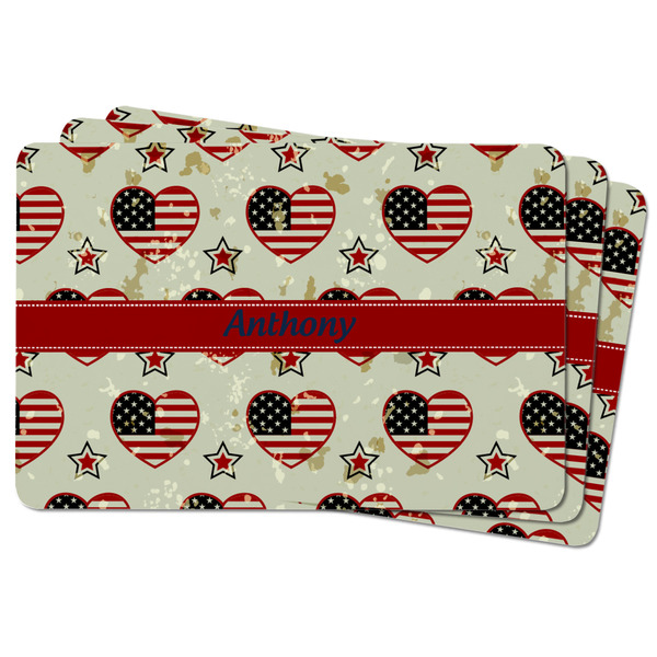 Americana Rectangular Fridge Magnet - THREE