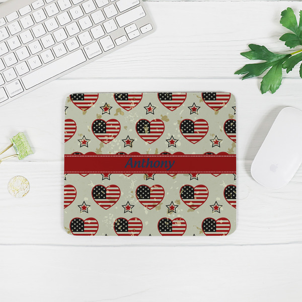 Americana Rectangular Mouse Pad - LIFESTYLE 2
