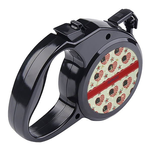 Americana Retractable Dog Leash - Angle