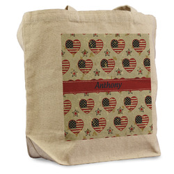Americana Reusable Cotton Grocery Bag (Personalized)