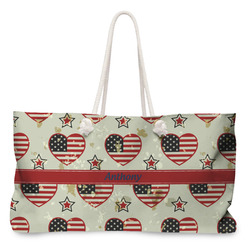 Americana Large Tote Bag with Rope Handles (Personalized)
