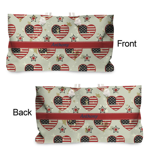 Americana Large Rope Tote - From & Back View