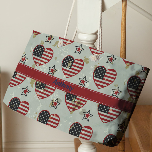 Americana Large Rope Tote - Life Style
