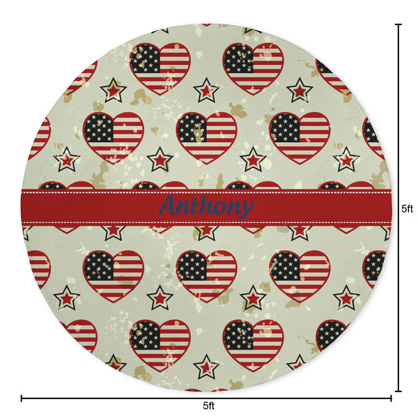 Americana Round Area Rug - Size