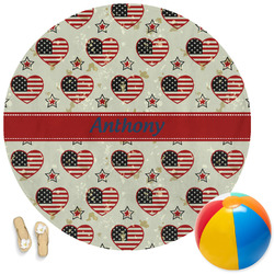 Americana Round Beach Towel (Personalized)