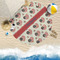 Americana Round Beach Towel Lifestyle