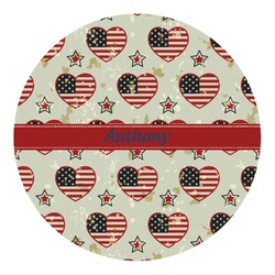 Americana Round Decal - Small (Personalized)