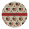 Americana Round Linen Placemats - FRONT (Double Sided)