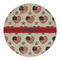 Americana Round Linen Placemats - FRONT (Single Sided)