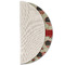 Americana Round Linen Placemats - HALF FOLDED (single sided)