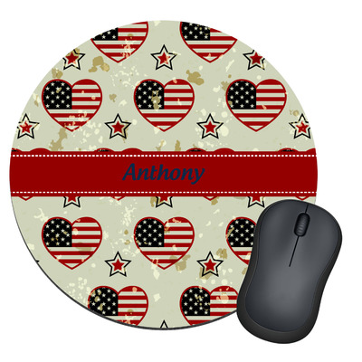 Americana Round Mouse Pad (Personalized)