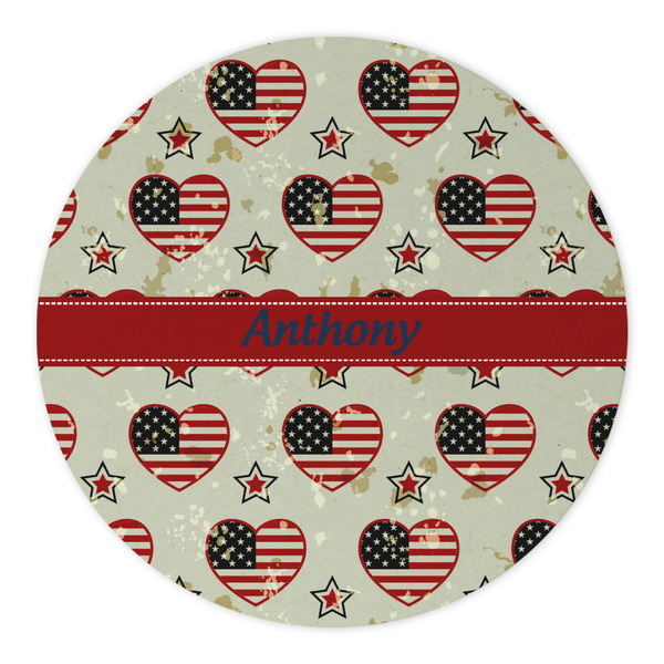 Americana Round Paper Coaster - Approval