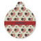 Americana Round Pet ID Tag - Large - Front