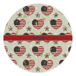 Americana Round Stone Trivet (Personalized)