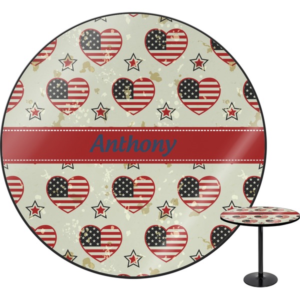 Custom Americana Round Table - 24" (Personalized)