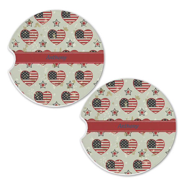 Americana Sandstone Car Coasters - Set of 2