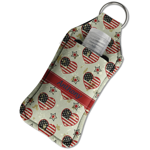 Americana Sanitizer Holder Keychain - Large in Case