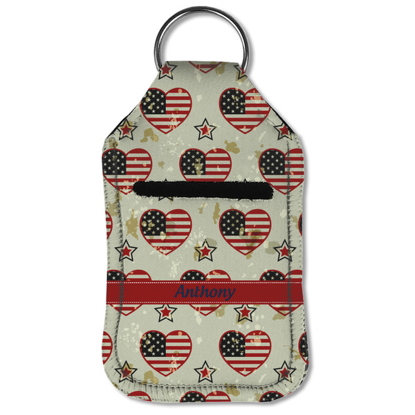 Americana Sanitizer Holder Keychain - Small (Front Flat)
