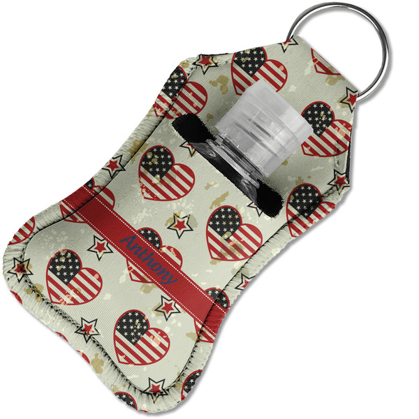 Americana Sanitizer Holder Keychain - Small in Case