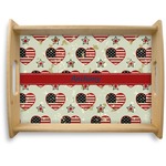 Americana Natural Wooden Tray - Large (Personalized)