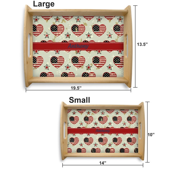 Americana Serving Tray Wood Sizes