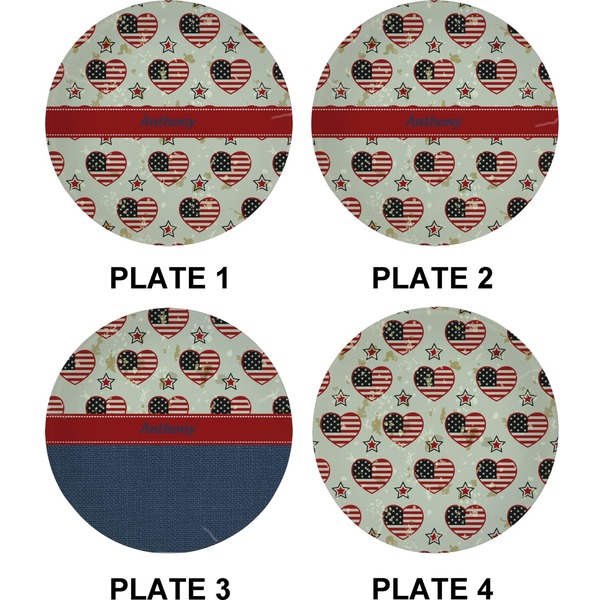 Americana Set of Appetizer / Dessert Plates (Approval)