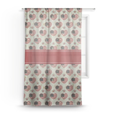 Americana Sheer Curtain (Personalized)