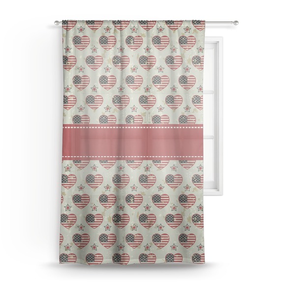 Custom Americana Sheer Curtain
