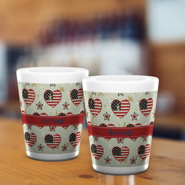 Americana Shot Glass - White - LIFESTYLE