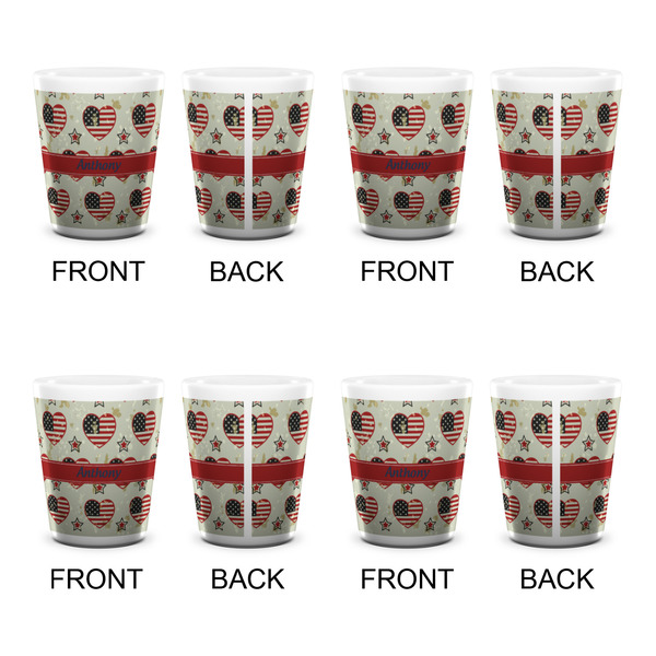 Americana Shot Glass - White - Set of 4 - APPROVAL