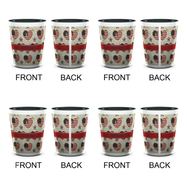 Americana Shot Glassess - Two Tone - Set of 4 - APPROVAL