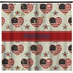 Americana Shower Curtain - Custom Size (Personalized)