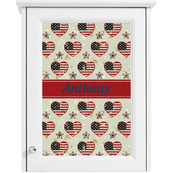 Americana Single White Cabinet Decal