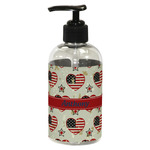 Americana Plastic Soap / Lotion Dispenser (8 oz - Small - Black) (Personalized)