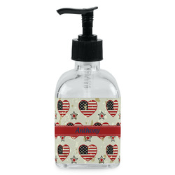 Americana Glass Soap & Lotion Bottle (Personalized)