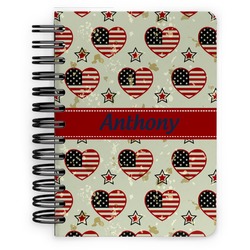 Americana Spiral Notebook - 5x7 w/ Name or Text