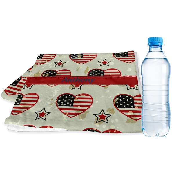 Custom Americana Sports & Fitness Towel (Personalized)