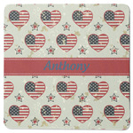 Americana Square Rubber Backed Coaster (Personalized)