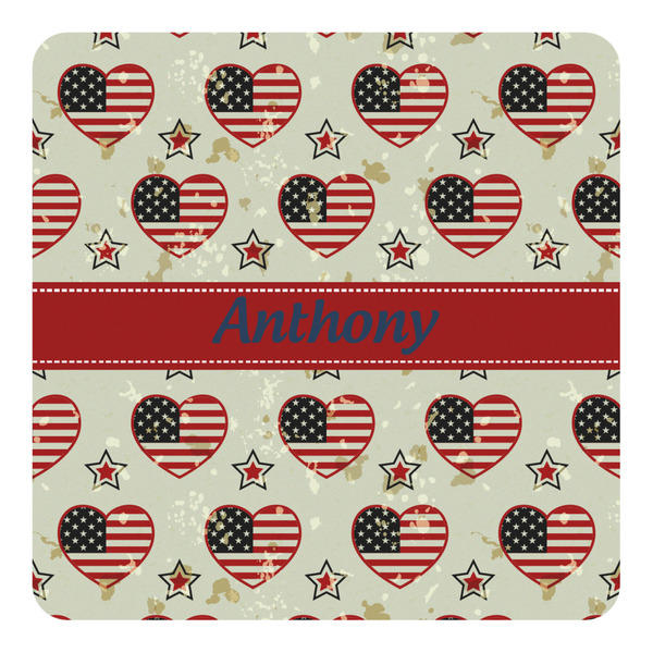 Custom Americana Square Decal - Large (Personalized)
