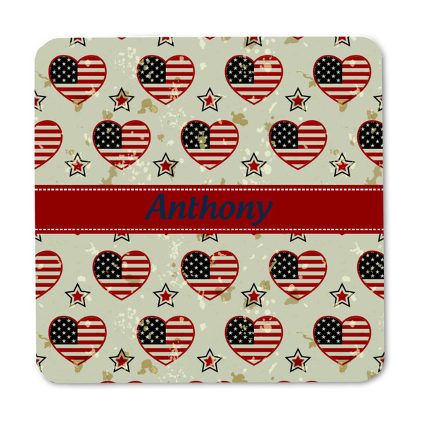 Americana Square Fridge Magnet - FRONT