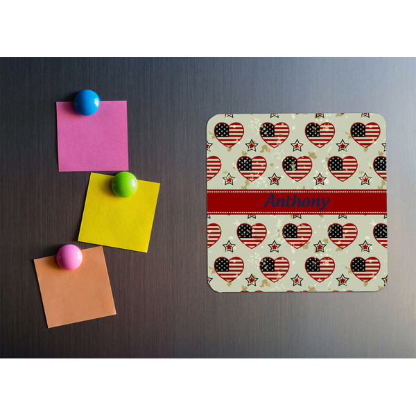 Americana Square Fridge Magnet - LIFESTYLE