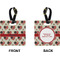 Americana Square Luggage Tag (Front + Back)