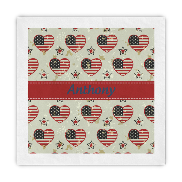 Custom Americana Decorative Paper Napkins (Personalized)