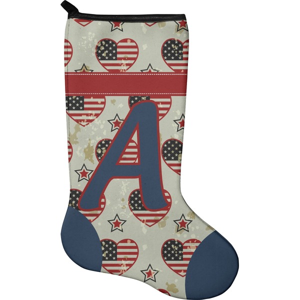Custom Americana Holiday Stocking - Neoprene (Personalized)