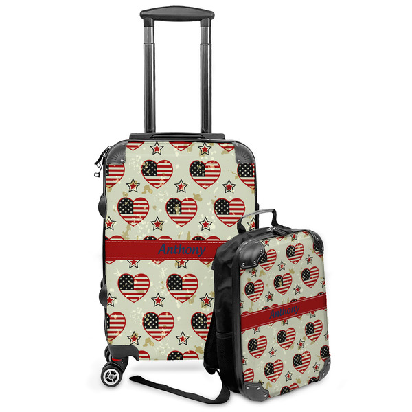 Custom Americana Kids 2-Piece Luggage Set - Suitcase & Backpack (Personalized)