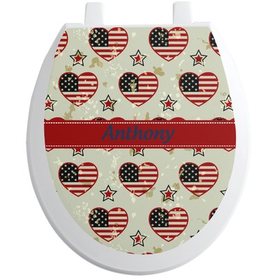 Americana Toilet Seat Decal (Personalized)