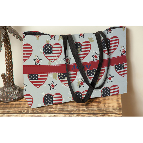 Americana Tote w/Black Handles - Lifestyle View