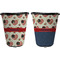 Americana Trash Can Black - Front and Back - Apvl