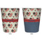 Americana Trash Can White - Front and Back - Apvl